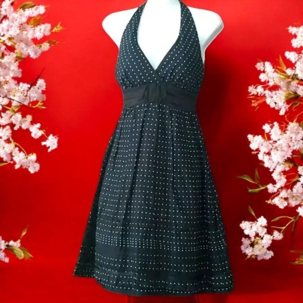 Speechless Retro Polka Dot Halter Dress Size 7 (Juniors) Beautiful!